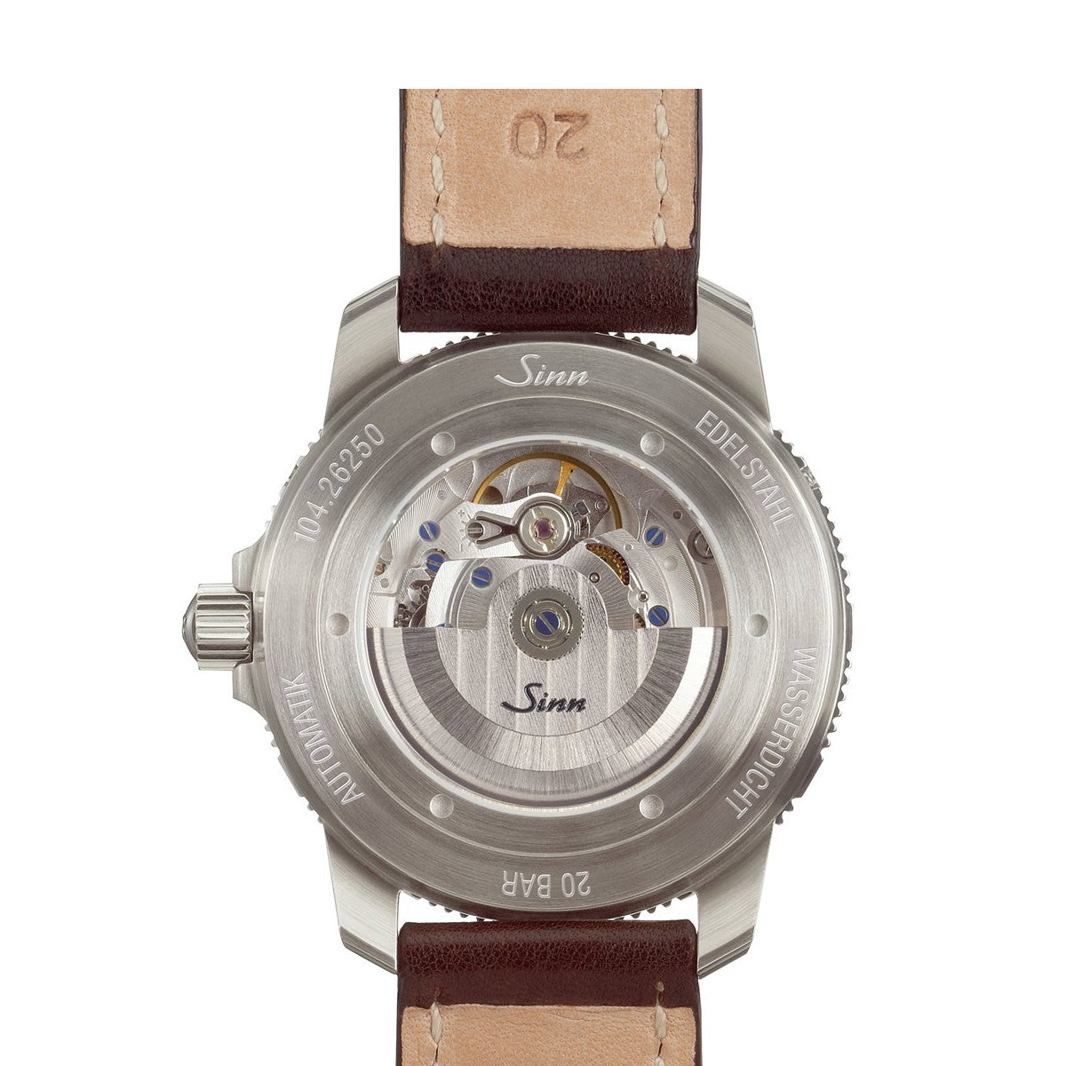 Sinn ジン 104 Classic 12 自動巻き 腕時計 メンズ Pilot Watches パイロットウォッチ ヴィンテージカウレザー ブラウン ドイツ製