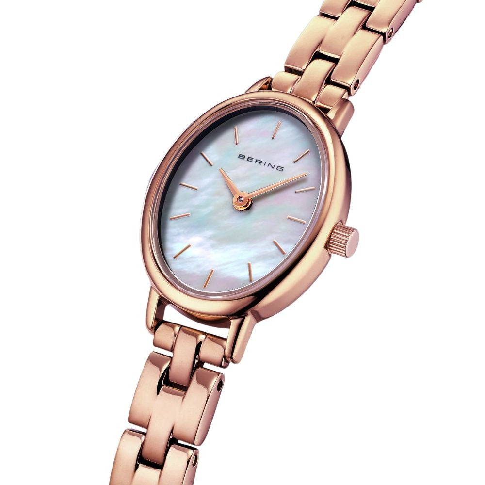 ベーリング BERING 腕時計 レディース クラシック オーバルリンク ローズゴールド Ladies Unisex Classic Oval Link 11020-760