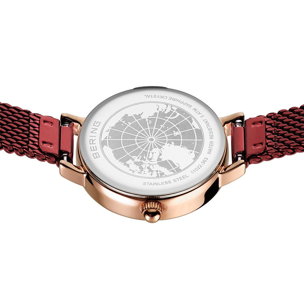 ベーリング BERING 腕時計 レディース クラシック ミニ レッド Classic Mini 11022-363
