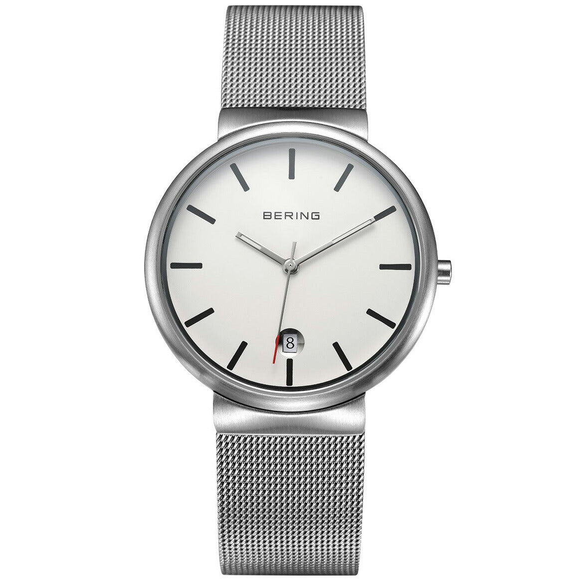 ベーリング BERING 腕時計 クラシック スカンジナビアン カービングメッシュ ホワイト Unisex Classic Curving Mesh White 11035-004【2025 新作】
