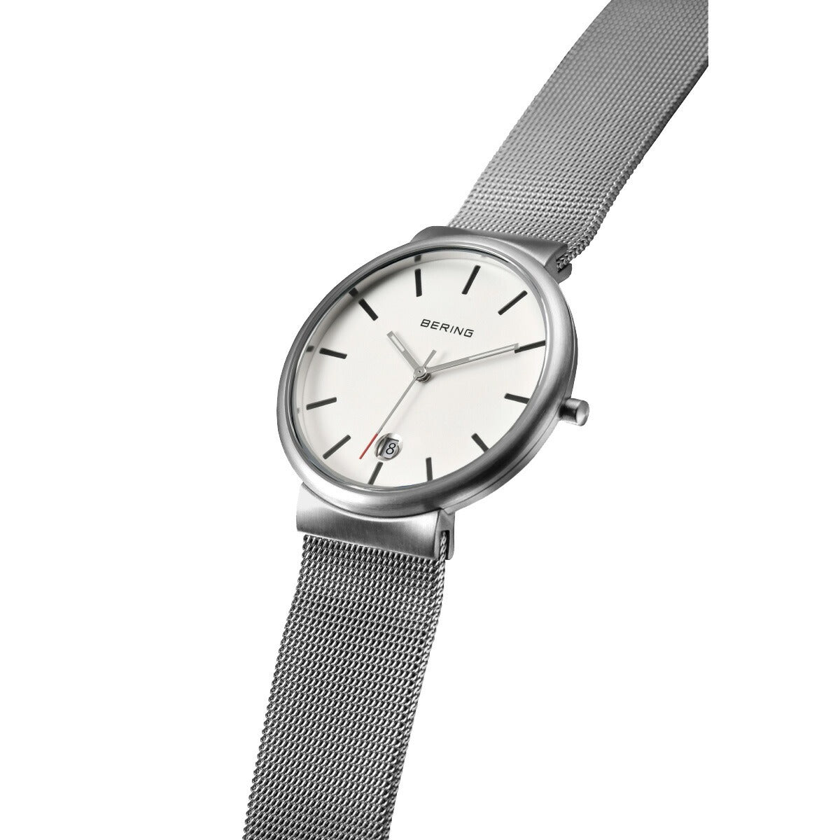ベーリング BERING 腕時計 クラシック スカンジナビアン カービングメッシュ ホワイト Unisex Classic Curving Mesh White 11035-004