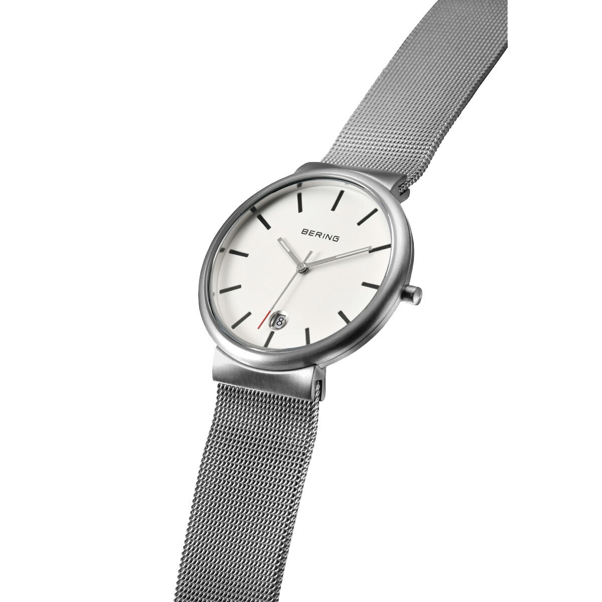ベーリング BERING 腕時計 クラシック スカンジナビアン カービングメッシュ ホワイト Unisex Classic Curving Mesh White 11035-004【2025 新作】