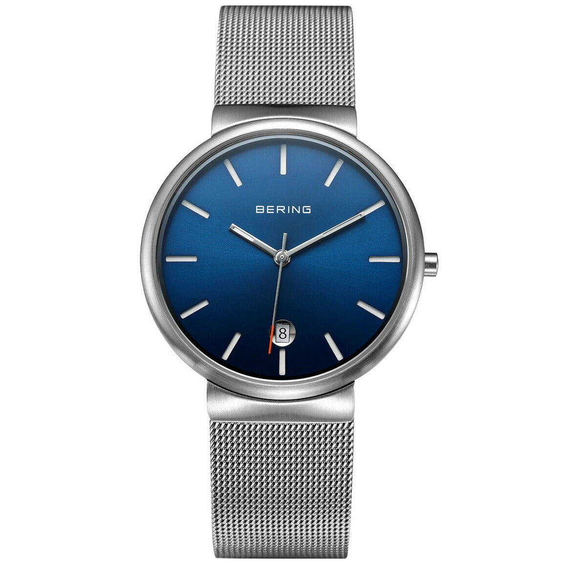 ベーリング BERING 腕時計 クラシック スカンジナビアン カービングメッシュ ブルー Unisex Classic Curving Mesh Blue 11035-007