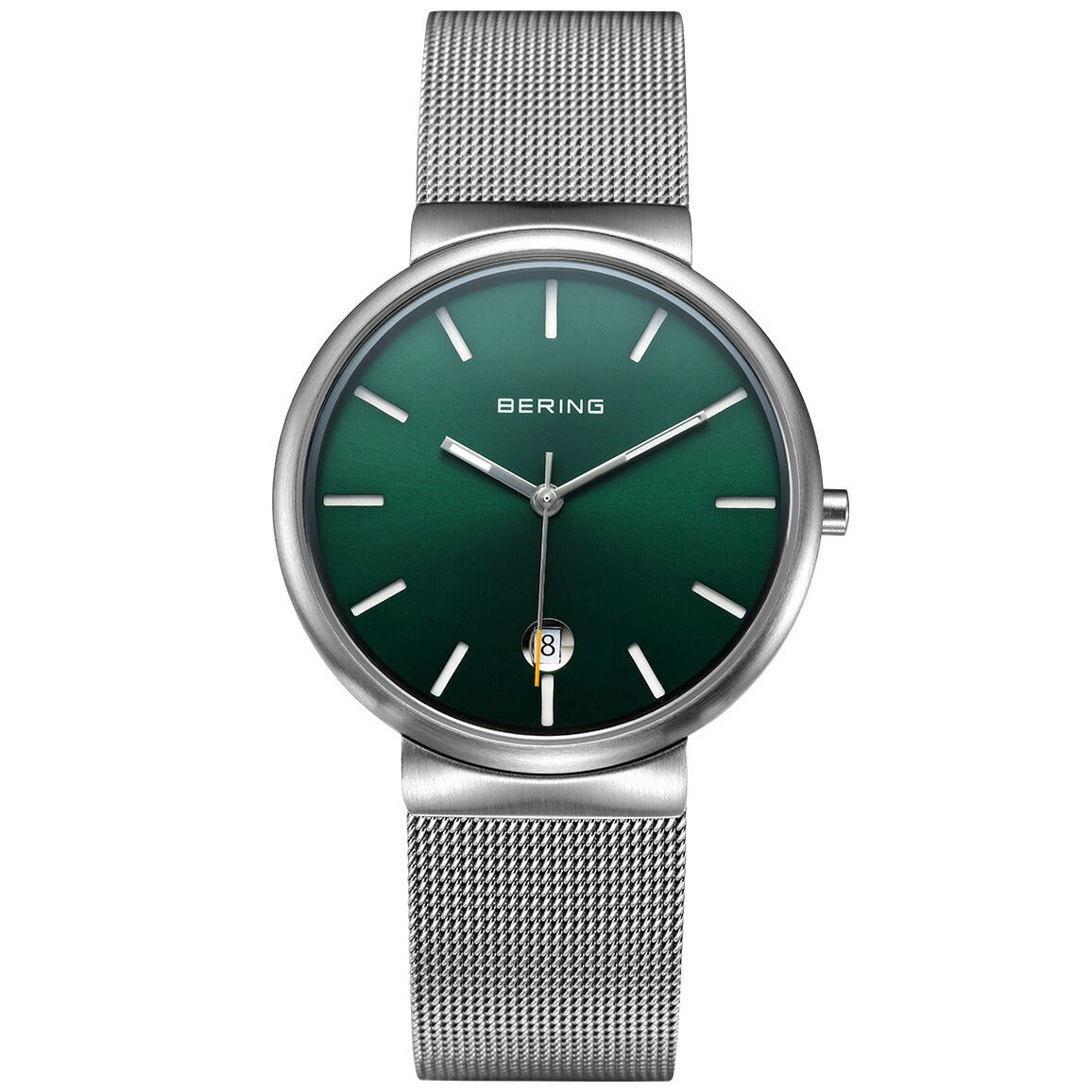 ベーリング BERING 腕時計 クラシック スカンジナビアン カービングメッシュ グリーン Unisex Classic Curving Mesh Green 11035-008【2025 新作】