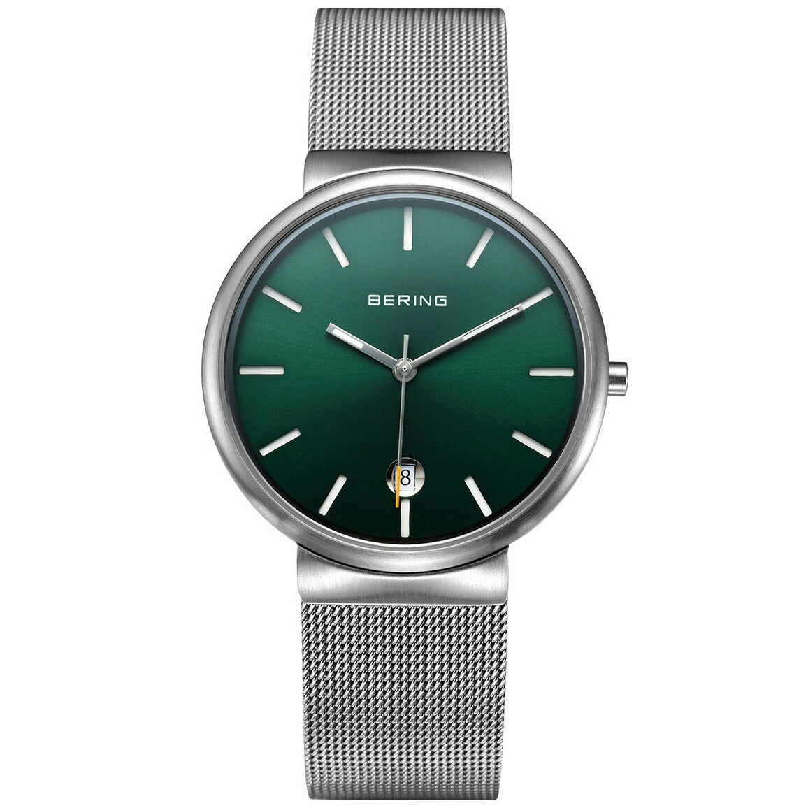 ベーリング BERING 腕時計 クラシック スカンジナビアン カービングメッシュ グリーン Unisex Classic Curving Mesh Green 11035-008