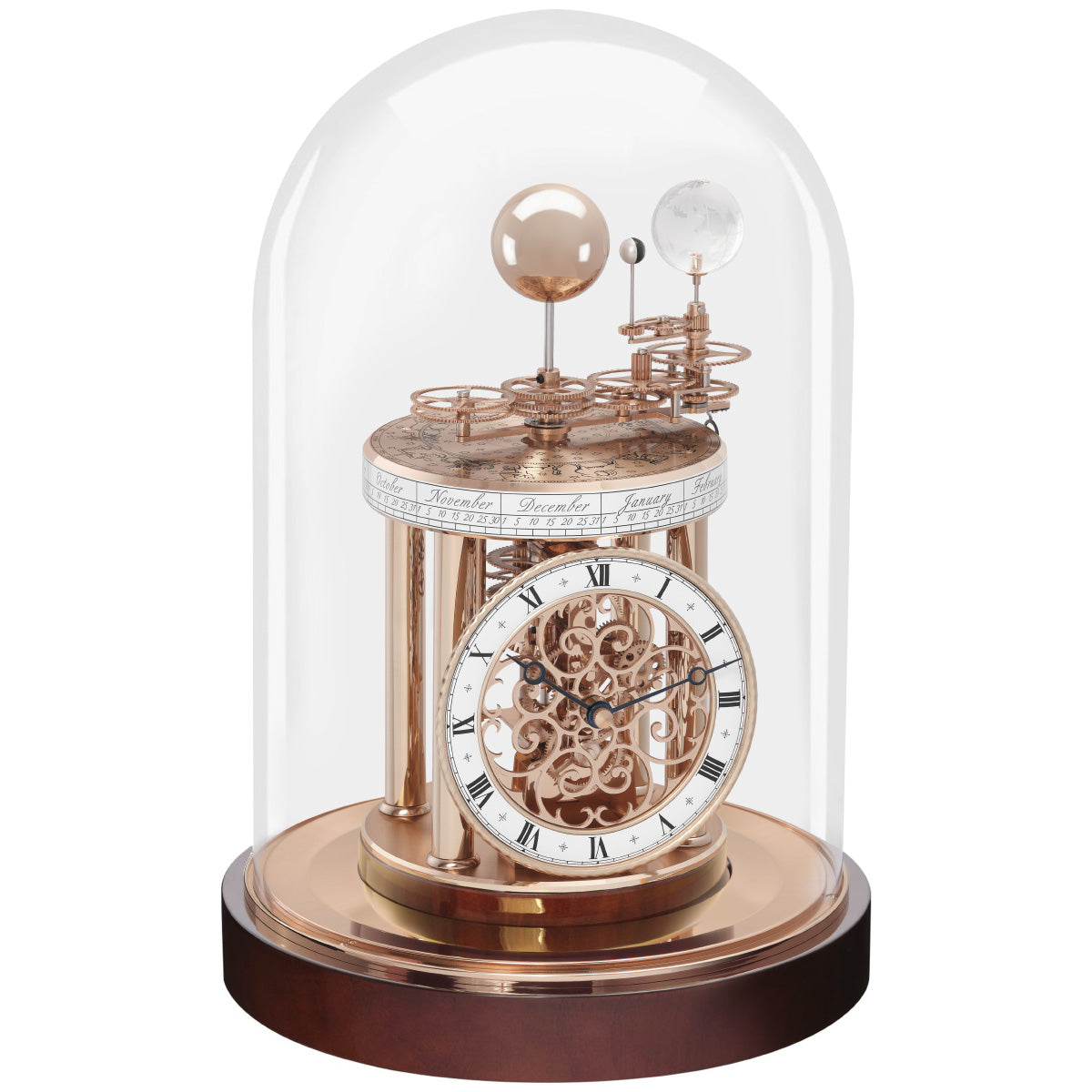 ヘルムレ Hermle 置き時計 アストロラビウム ASTROLABIUM 天体時計