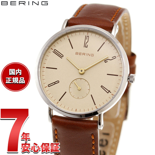 ベーリング BERING 腕時計 メンズ レディース クラシック スカンジナビアン スモールセコンド&レザー Classic Scandinavian Small second & Leather 14036-509