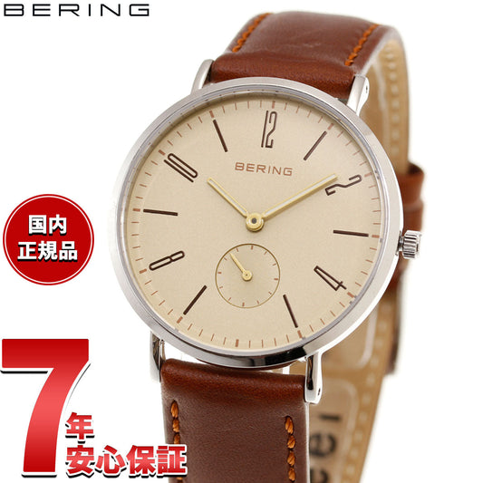 ベーリング BERING 腕時計 メンズ レディース クラシック スカンジナビアン スモールセコンド&レザー Classic Scandinavian Small second & Leather 14036-509