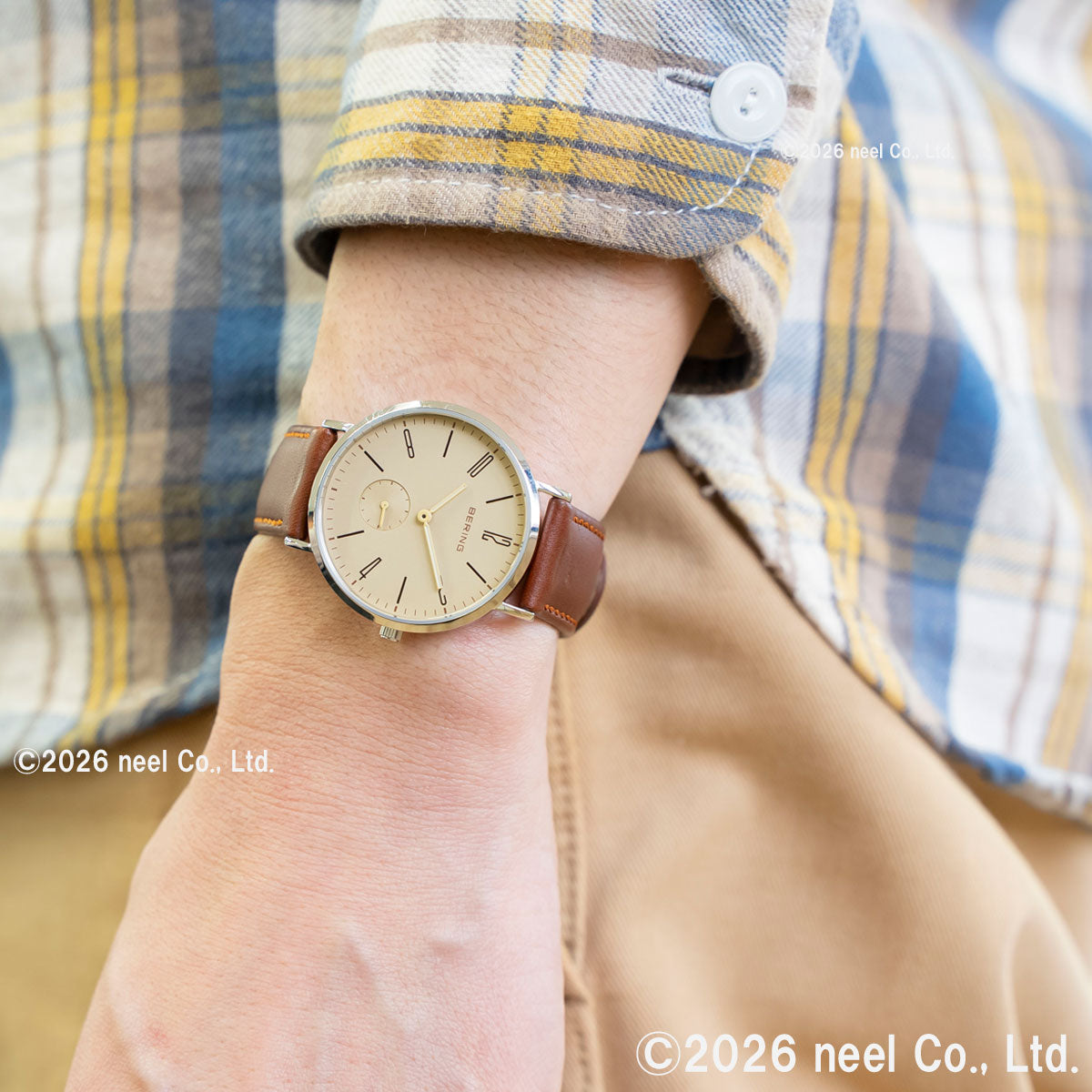 ベーリング BERING 腕時計 メンズ レディース クラシック スカンジナビアン スモールセコンド＆レザー Classic Scandinavian Small second ＆ Leather 14036-509