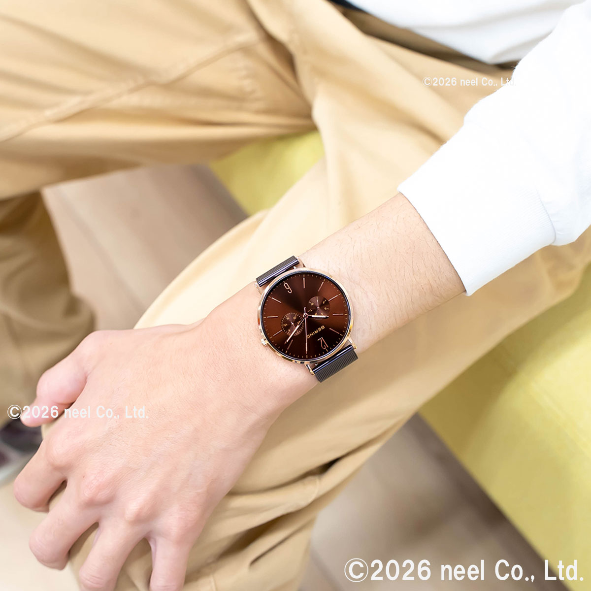 ベーリング BERING 日本限定モデル 腕時計 メンズ レディース LUXE BROWN Changes 14240-265