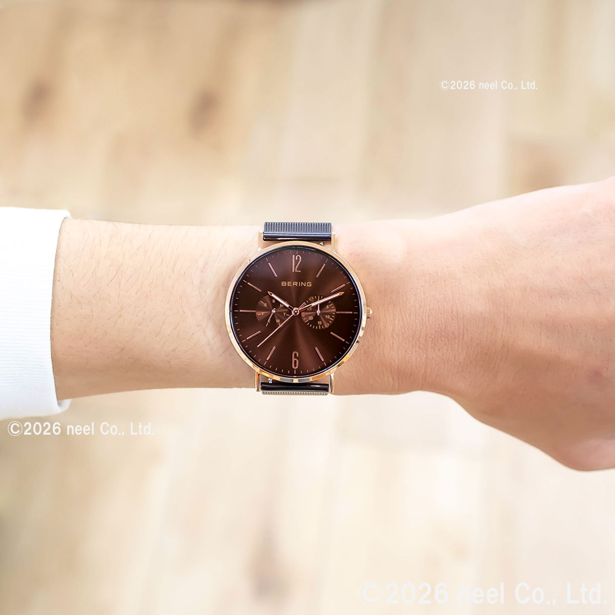 ベーリング BERING 日本限定モデル 腕時計 メンズ レディース LUXE BROWN Changes 14240-265