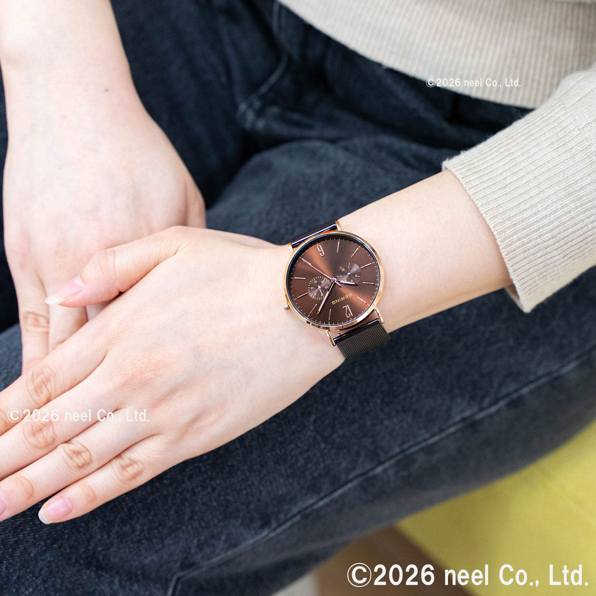 ベーリング BERING 日本限定モデル 腕時計 メンズ レディース LUXE BROWN Changes 14240-265