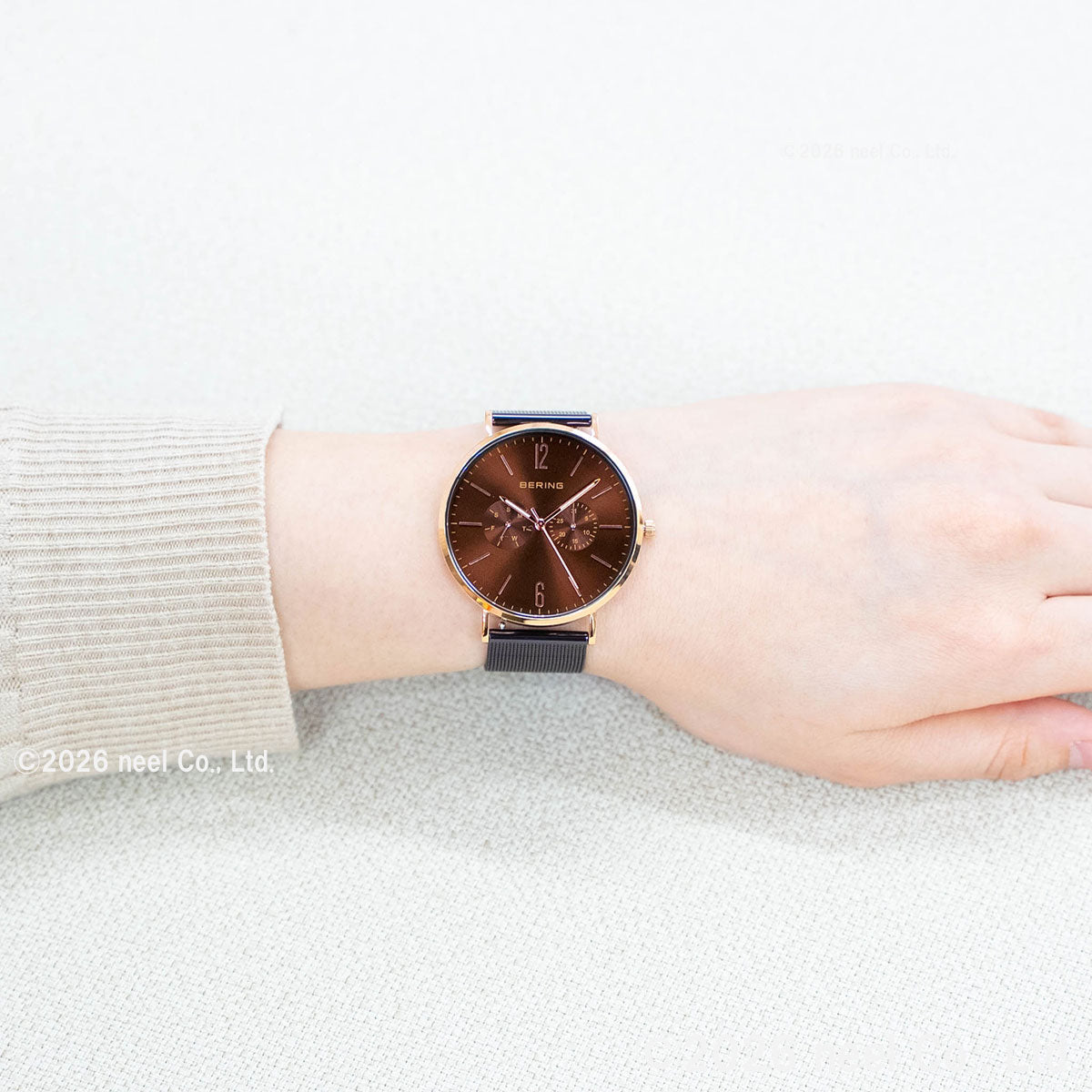 ベーリング BERING 日本限定モデル 腕時計 メンズ レディース LUXE BROWN Changes 14240-265