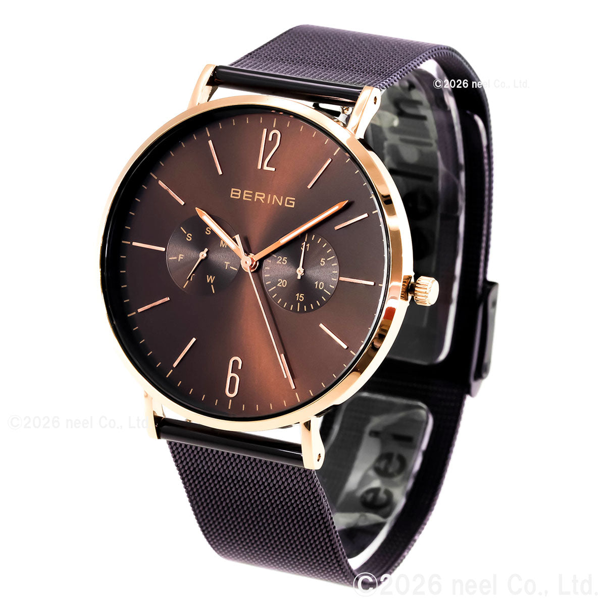 ベーリング BERING 日本限定モデル 腕時計 メンズ レディース LUXE BROWN Changes 14240-265
