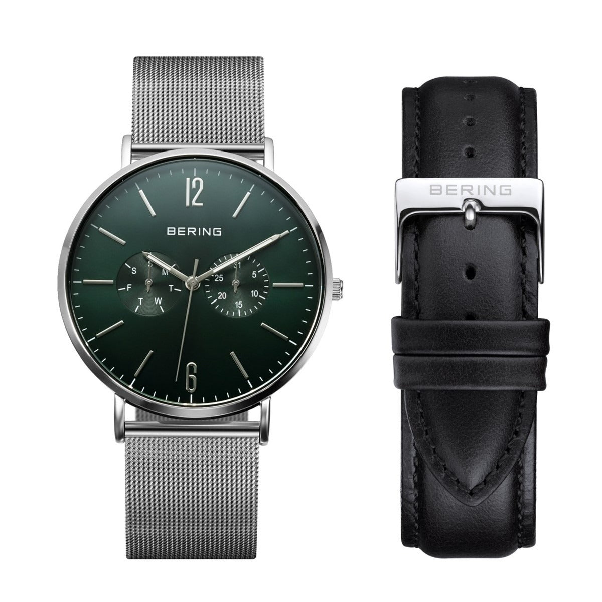 ベーリング BERING 腕時計 メンズ レディース チェンジズ ディープグリーン Changes Deep green 14240-409 替えベルト付き