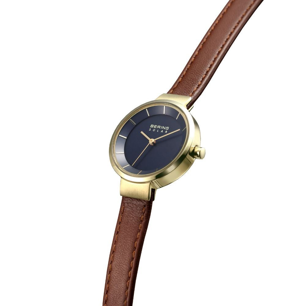ベーリング BERING 腕時計 レディース ペア スカンジナビアン ソーラー ネイビーブルー Ladies Scandinavian Solar Navy Blue 14627-537