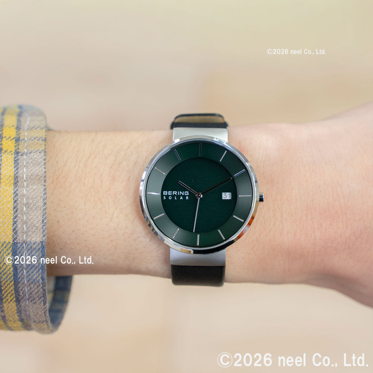 ベーリング BERING ソーラー 腕時計 メンズ レディース スカンジナビアン ディープグリーン Scandinavian Solar Pair Deep green 14639-409