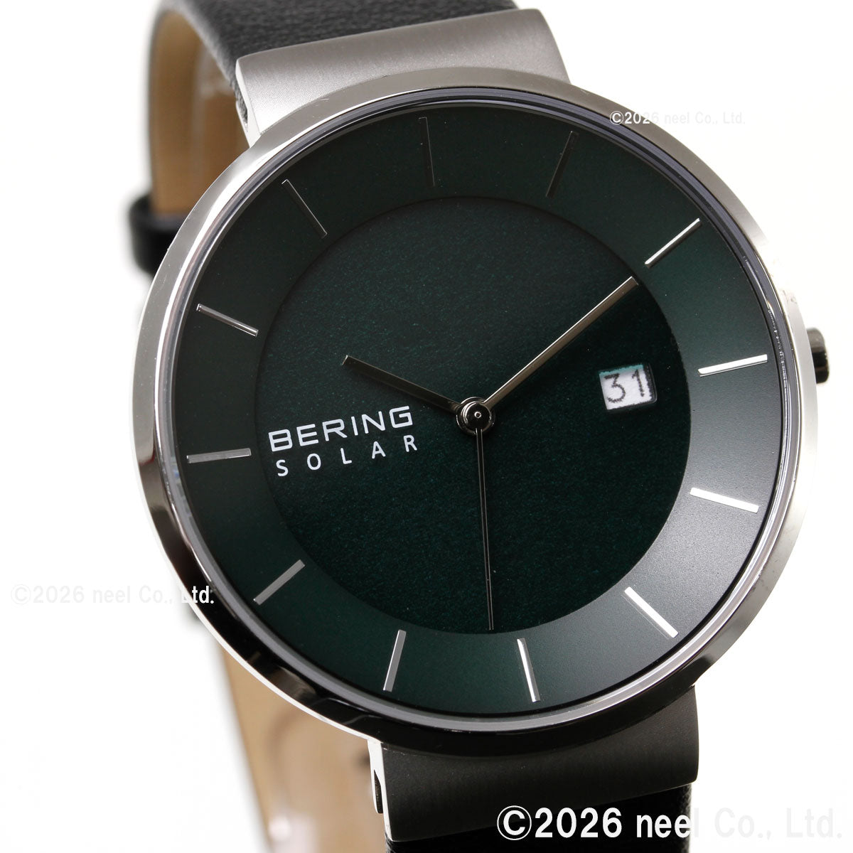 ベーリング BERING ソーラー 腕時計 メンズ レディース スカンジナビアン ディープグリーン Scandinavian Solar Pair Deep green 14639-409