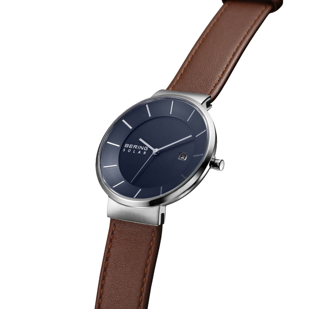 ベーリング BERING 腕時計 メンズ レディース ペア スカンジナビアン ソーラー ネイビーブルー Unisex Scandinavian Solar Navy Blue 14639-507【2025 新作】