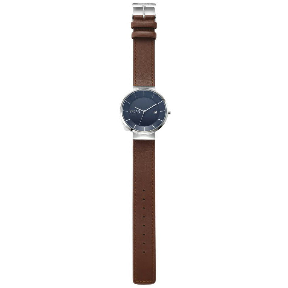 ベーリング BERING 腕時計 メンズ レディース ペア スカンジナビアン ソーラー ネイビーブルー Unisex Scandinavian Solar Navy Blue 14639-507【2025 新作】