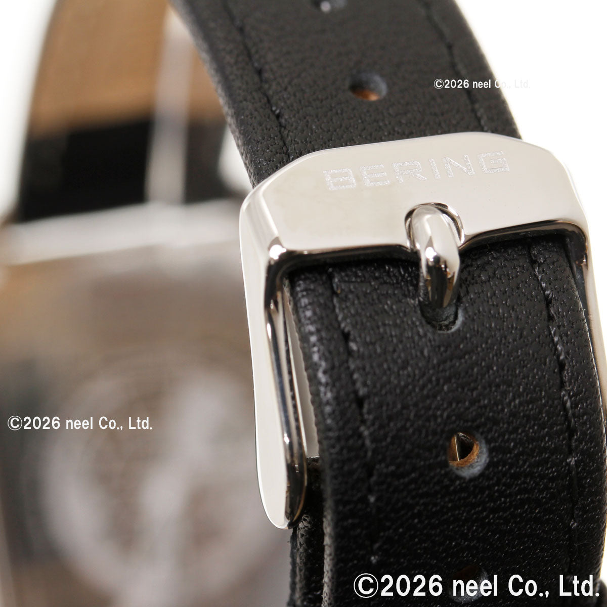 ベーリング BERING 腕時計 レディース クラシック レクタングル レザー アイスブルー Ladies Unisex Classic Rectangle Leather 17423-408