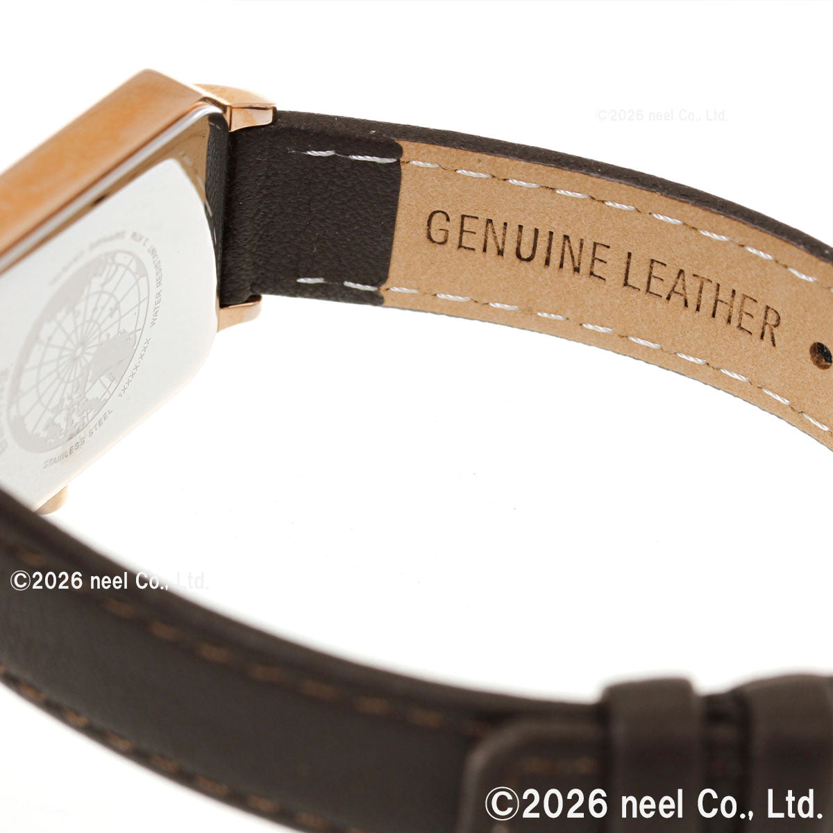 ベーリング BERING 腕時計 レディース クラシック レクタングル レザー ブラウン Ladies Unisex Classic Rectangle Leather 17423-565