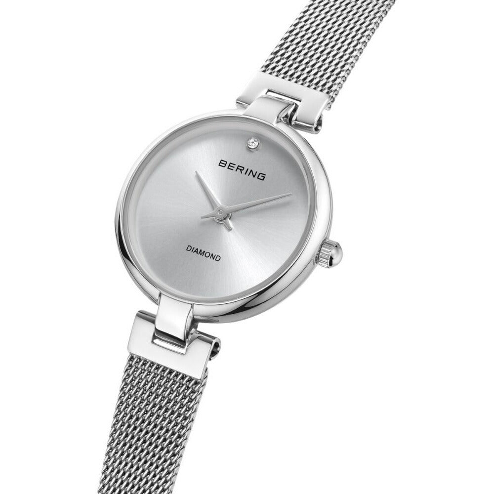 ベーリング BERING 腕時計 レディース クラシック ダイヤモンド シルバー Ladies Watch Classic Diamond Silver 17724-000【2026 新作】
