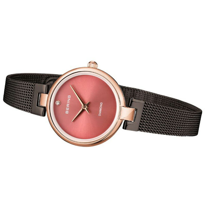 ベーリング BERING 腕時計 レディース クラシック ダイヤモンド チェリーブロッサム 日本限定モデル Classic Diamond Cherry Blossom 17724-069【2026 新作】