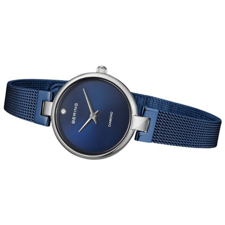 ベーリング BERING 腕時計 レディース クラシック ダイヤモンド ブルー Ladies Watch Classic Diamond Blue 17724-307【2026 新作】