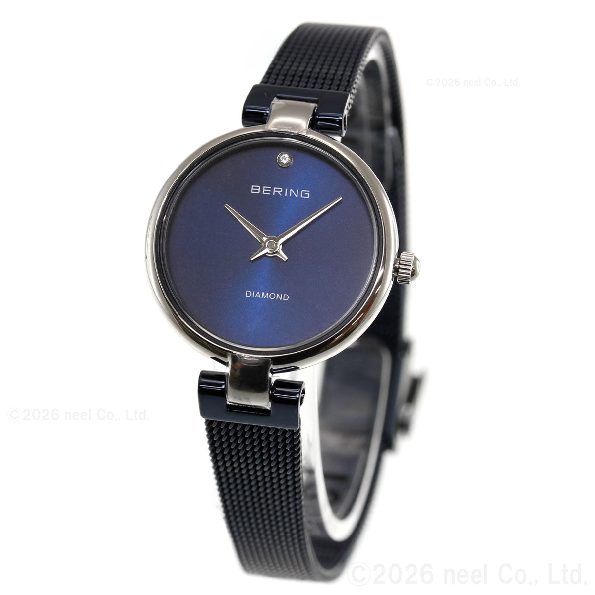 ベーリング BERING 腕時計 レディース クラシック ダイヤモンド ブルー Ladies Watch Classic Diamond Blue 17724-307【2026 新作】