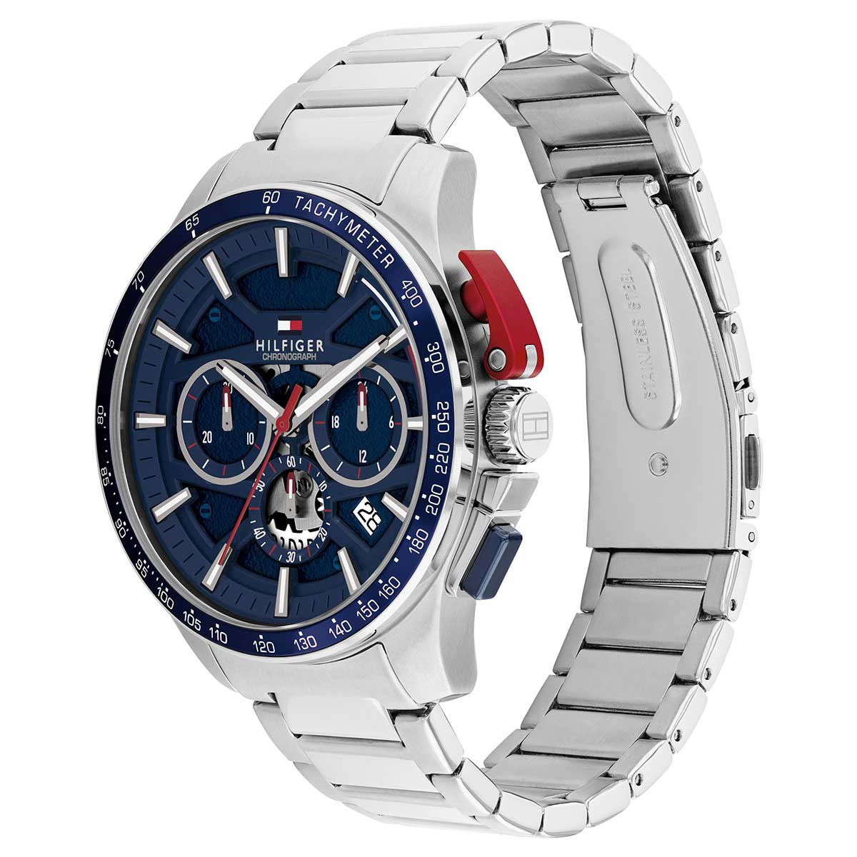 トミーヒルフィガー TOMMY HILFIGER 腕時計 メンズ クロノグラフ タキメーター デイト BANK 1792261【2026 新作】