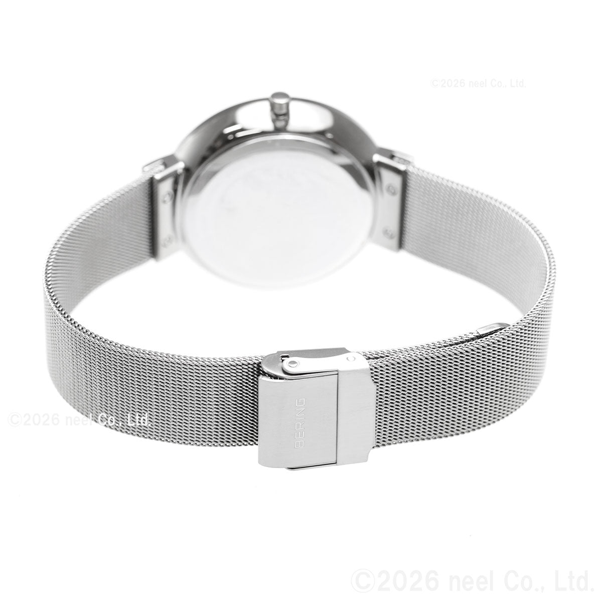 ベーリング BERING 腕時計 メンズ レディース ウルトラスリム メッシュベルト グリーン×シルバー Mens Unisex Ultra Slim 18738-008【2026 新作】