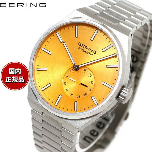 ベーリング BERING 自動巻き 腕時計 メンズ レディース オートマチック アークティックサークル イエロー×シルバー AUTOMATIC ARCTIC CIRCLE YELLOW SILVER 19441-701