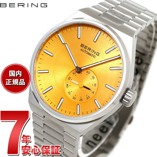 ベーリング BERING 自動巻き 腕時計 メンズ レディース オートマチック アークティックサークル イエロー×シルバー AUTOMATIC ARCTIC CIRCLE YELLOW SILVER 19441-701