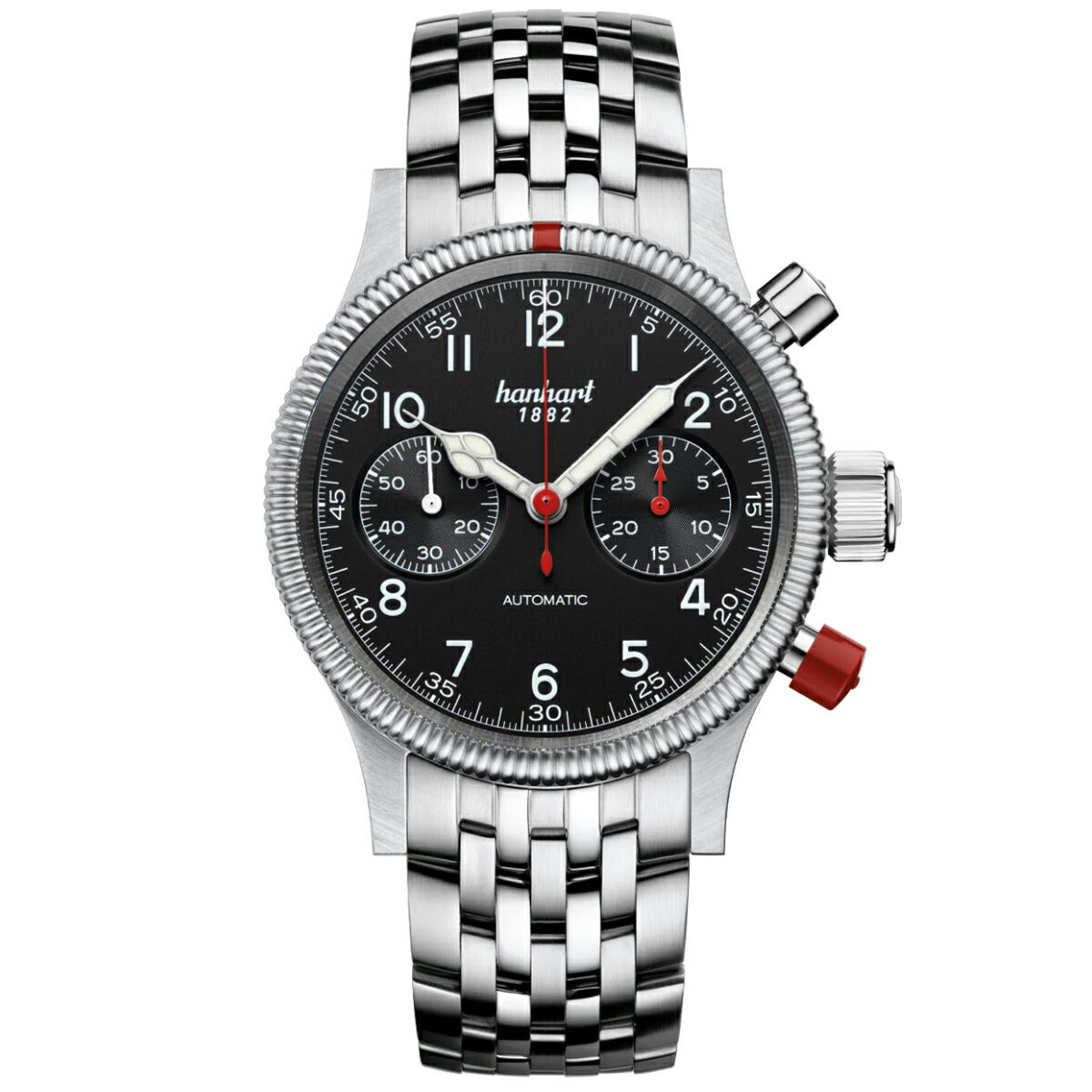 ハンハルト hanhart 腕時計 メンズ パイオニア マークツー ブラック PIONEER Mk II Black 自動巻き 1H716.210-6428