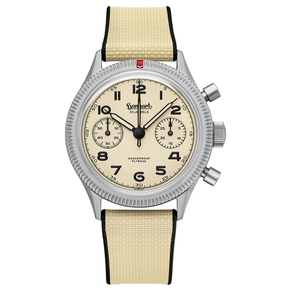 ハンハルト HANHART 417 TI Desert Pilot デザートパイロット 腕時計 メンズ 手巻き フライバック 限定モデル H701l.250-1715【60回分割手数料無料！】