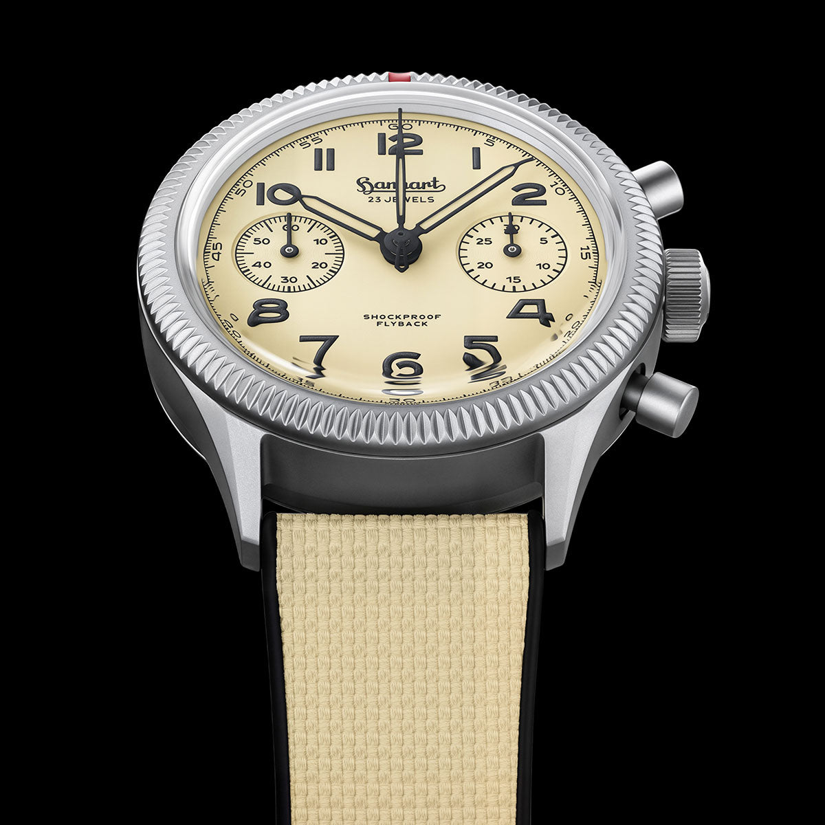 ハンハルト HANHART 417 TI Desert Pilot デザートパイロット 腕時計 メンズ 手巻き フライバック 限定モデル H701l.250-1715【60回分割手数料無料！】