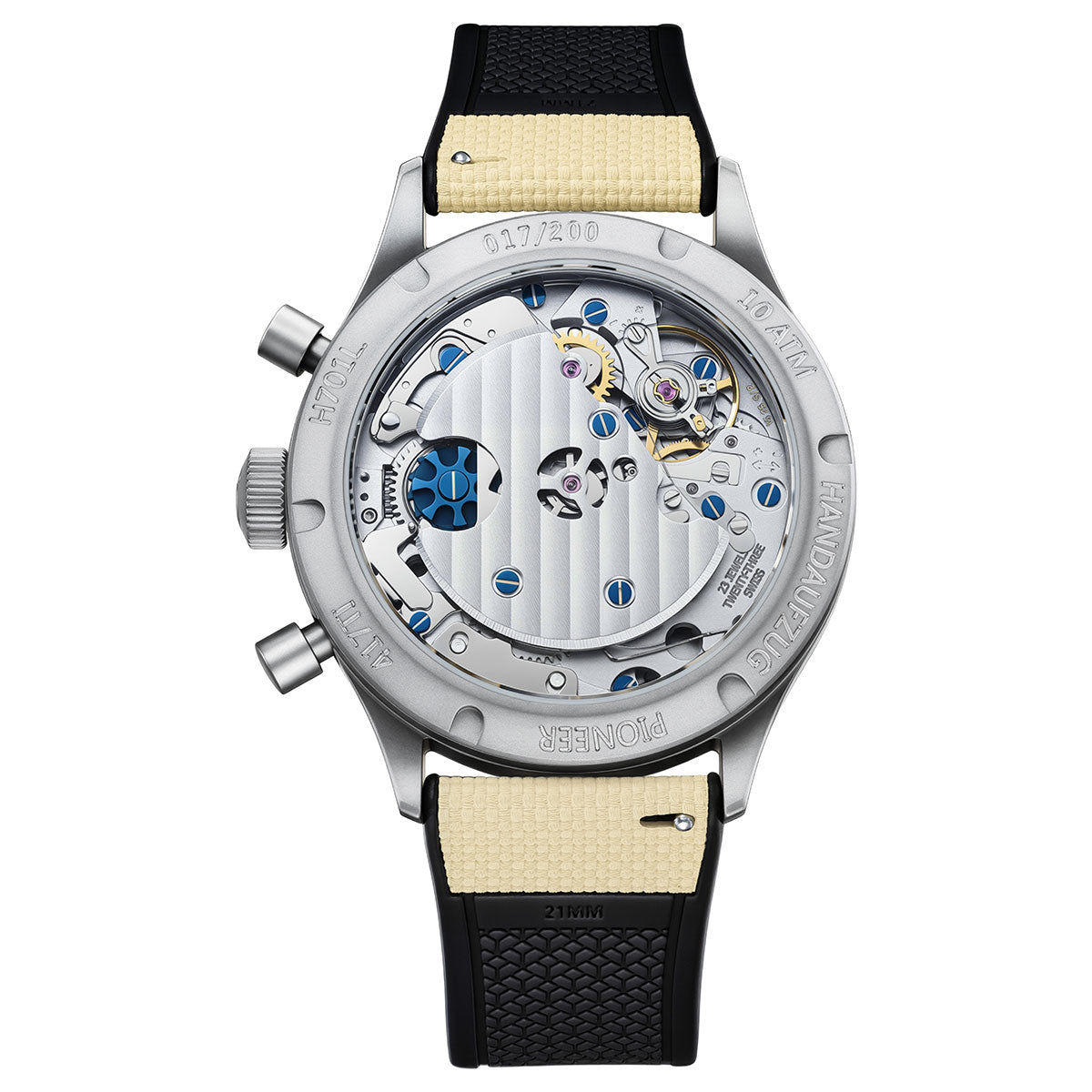 ハンハルト HANHART 417 TI Desert Pilot デザートパイロット 腕時計 メンズ 手巻き フライバック 限定モデル H701l.250-1715【60回分割手数料無料！】