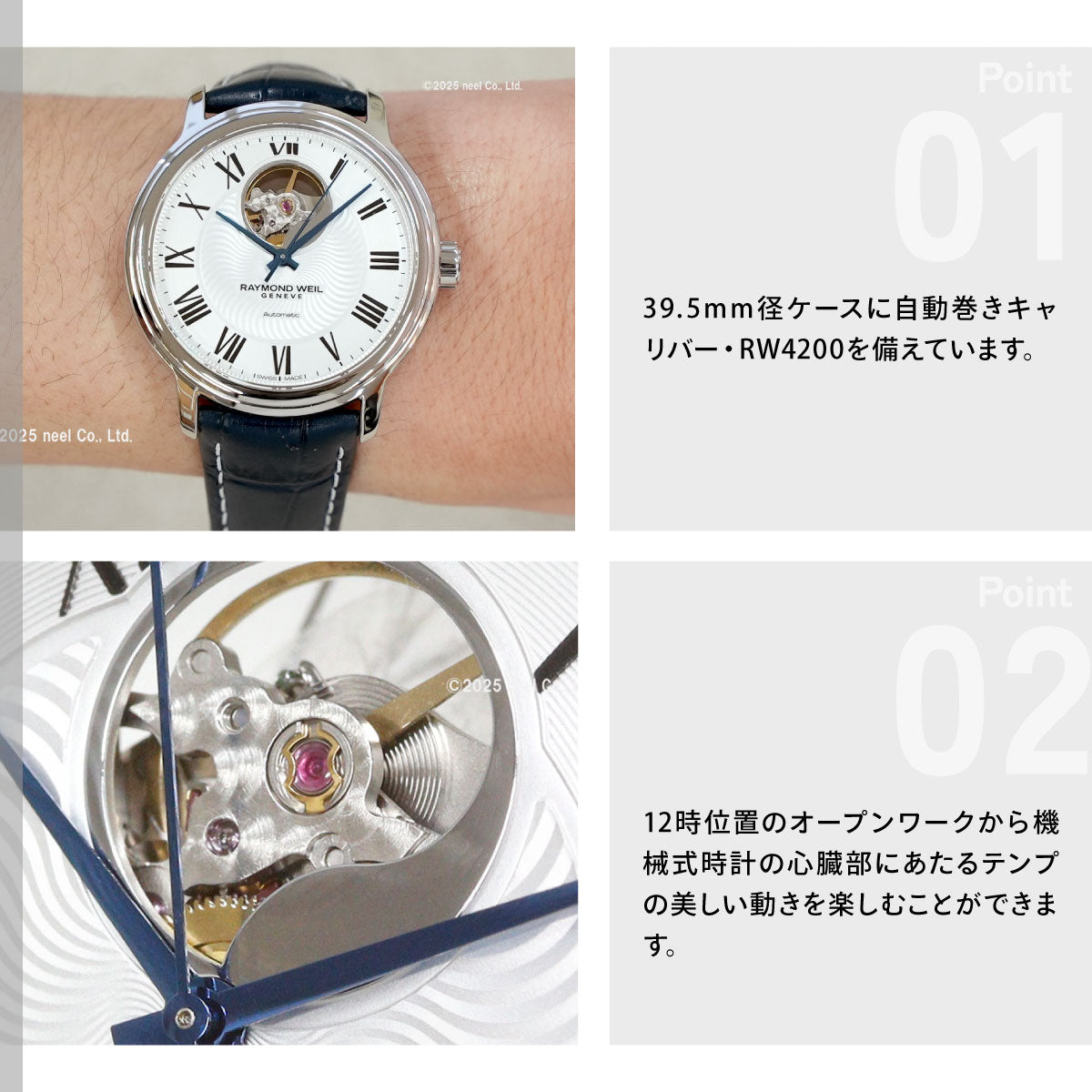 レイモンド・ウェイル RAYMOND WEIL フリーランサー FREELANCER 腕時計 メンズ 自動巻き 2227-STC-00659-B