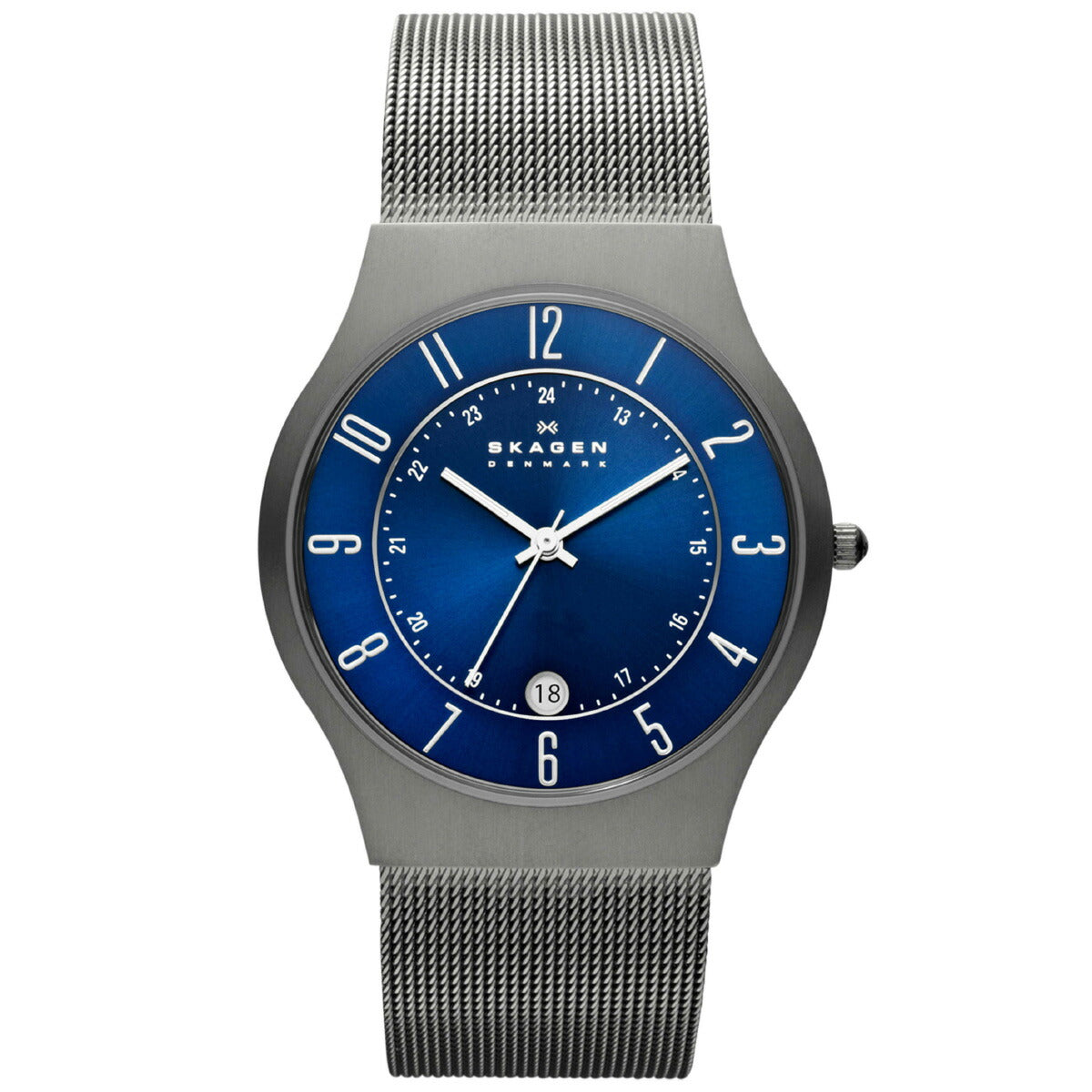 スカーゲン SKAGEN 腕時計 メンズ SUNDBY TITANIUM＆チャコールスチールメッシュウォッチ 233XLTTN