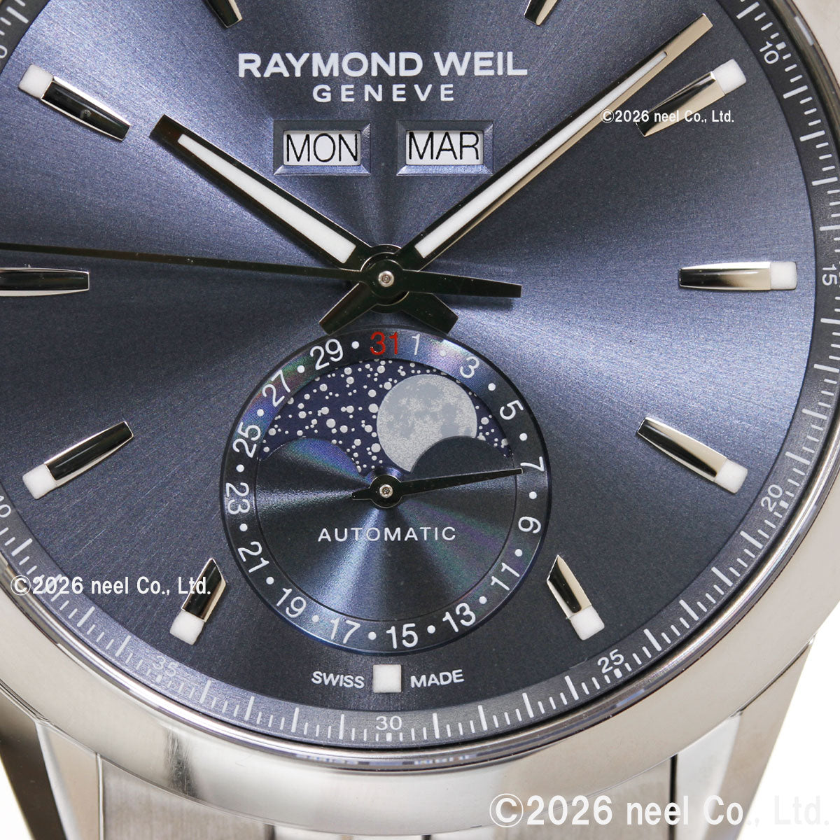 レイモンド ウェイル RAYMOND WEIL フリーランサー FREELANCER 腕時計 メンズ 自動巻き ムーンフェイズ 2766-ST-50001【60回分割手数料無料！】
