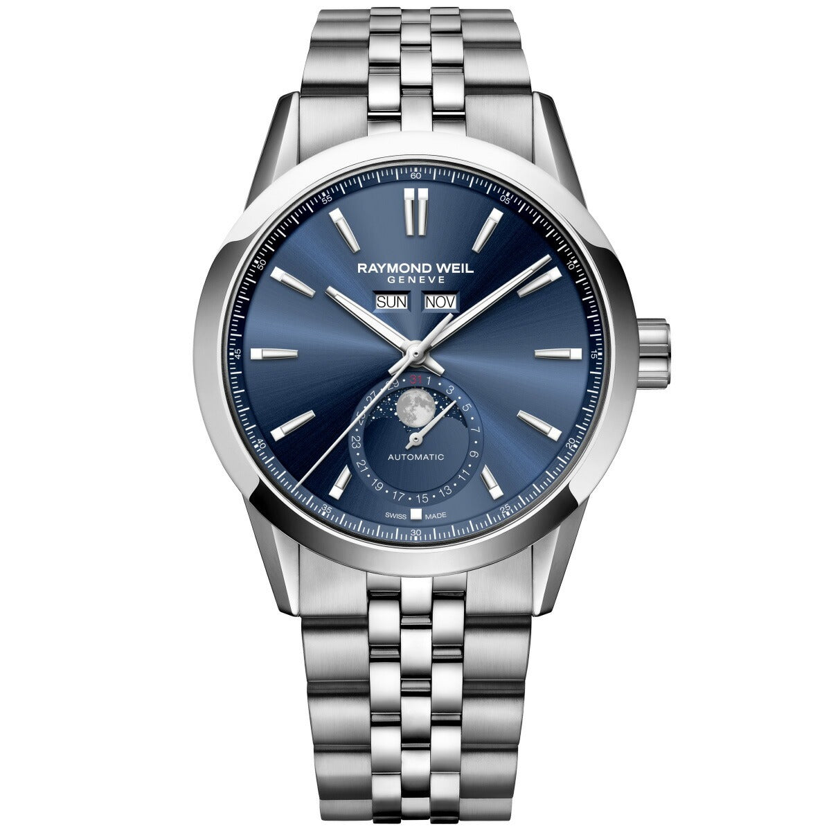 レイモンド ウェイル RAYMOND WEIL フリーランサー FREELANCER 腕時計 メンズ 自動巻き ムーンフェイズ 2766-ST-50001【60回分割手数料無料！】