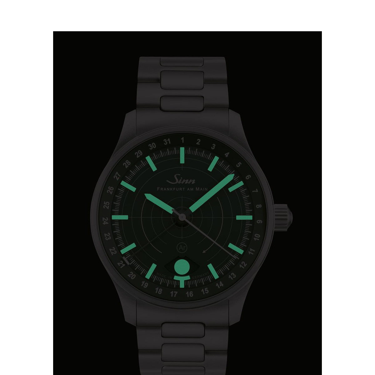 Sinn ジン 308 Hunting Watch 自動巻き 腕時計 メンズ Instrument Watches インストゥルメント ウォッチ ファインアジャスト付きブレスレット ドイツ製