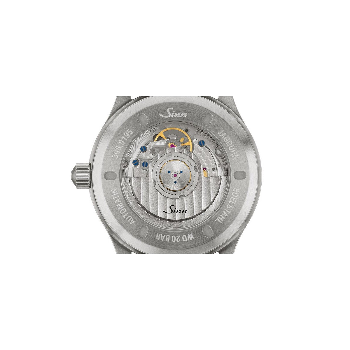 Sinn ジン 308 Hunting Watch 自動巻き 腕時計 メンズ Instrument Watches インストゥルメント ウォッチ テキスタイルストラップ オリーブグレー ドイツ製