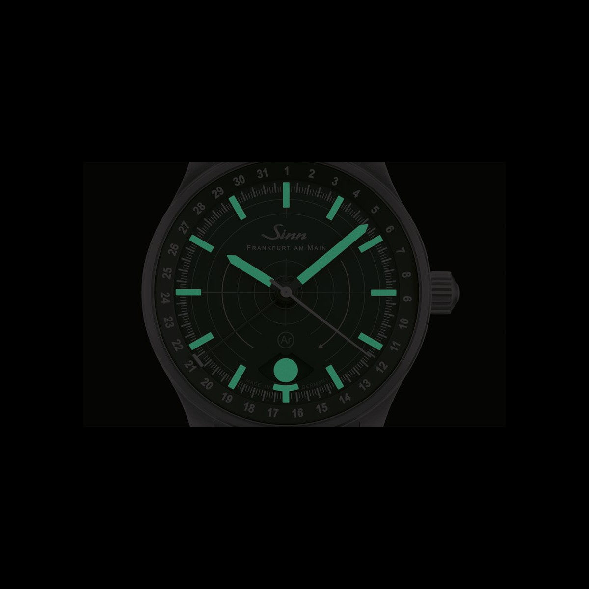 Sinn ジン 308 Hunting Watch 自動巻き 腕時計 メンズ Instrument Watches インストゥルメント ウォッチ ヴィンテージカウレザー ブラウン Vステッチ ドイツ製
