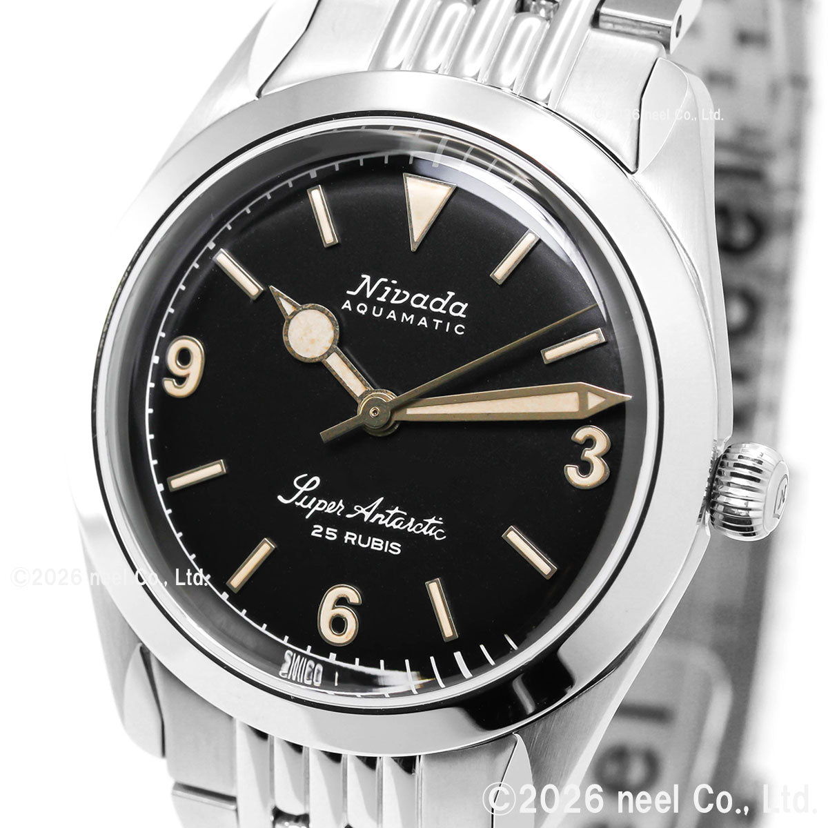 ニバダ グレンヒェン NIVADA GRENCHEN スーパーアンタークティック 3.6.9 ブラック ライスブレスレット 32032A04 腕時計 メンズ 自動巻き ANTARCTIC【60回分割手数料無料！】