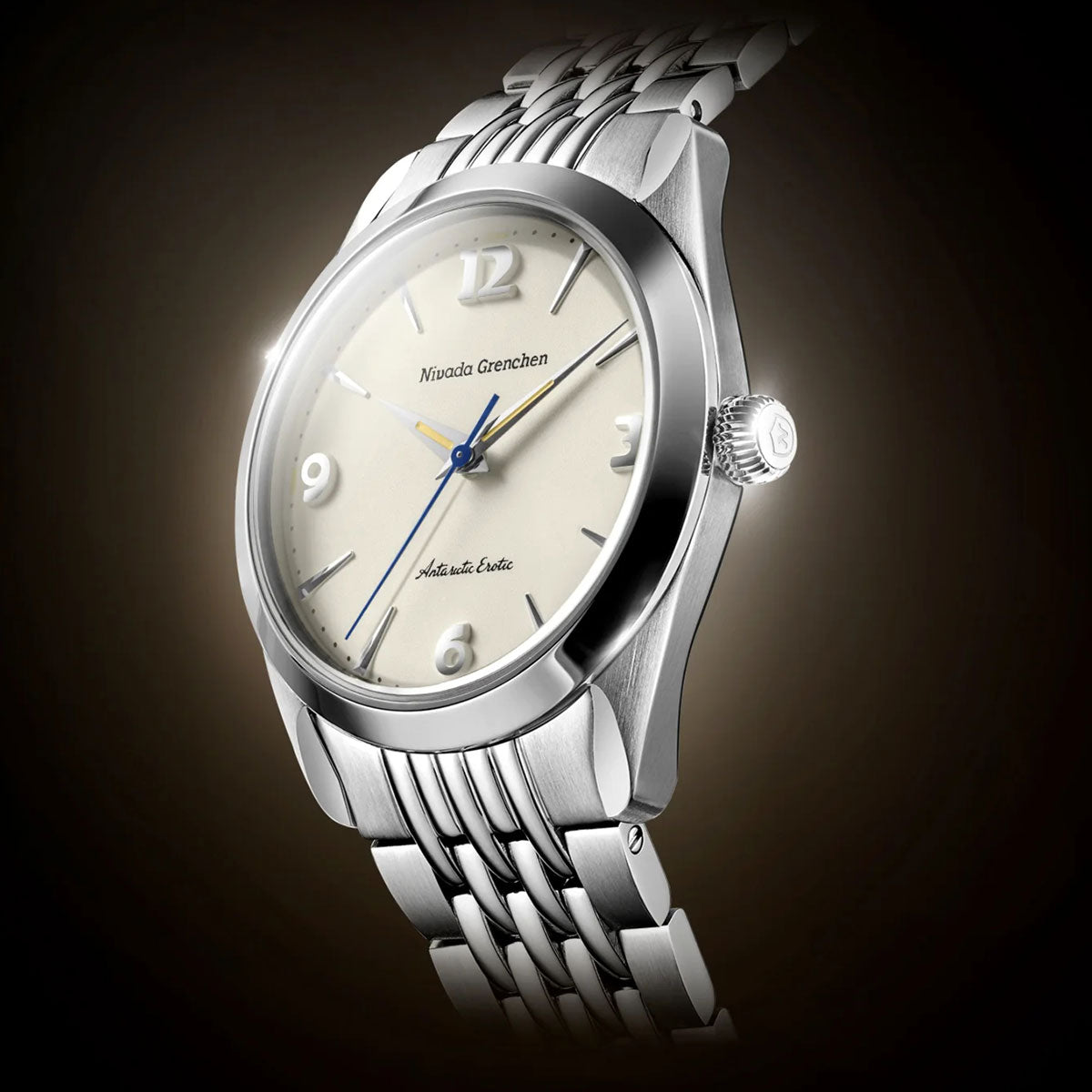 ニバダ グレンヒェン NIVADA GRENCHEN ANTARCTIC EROTIC COLLECTION EGGSHELL 腕時計 メンズ 手巻き 320691M04【60回分割手数料無料！】