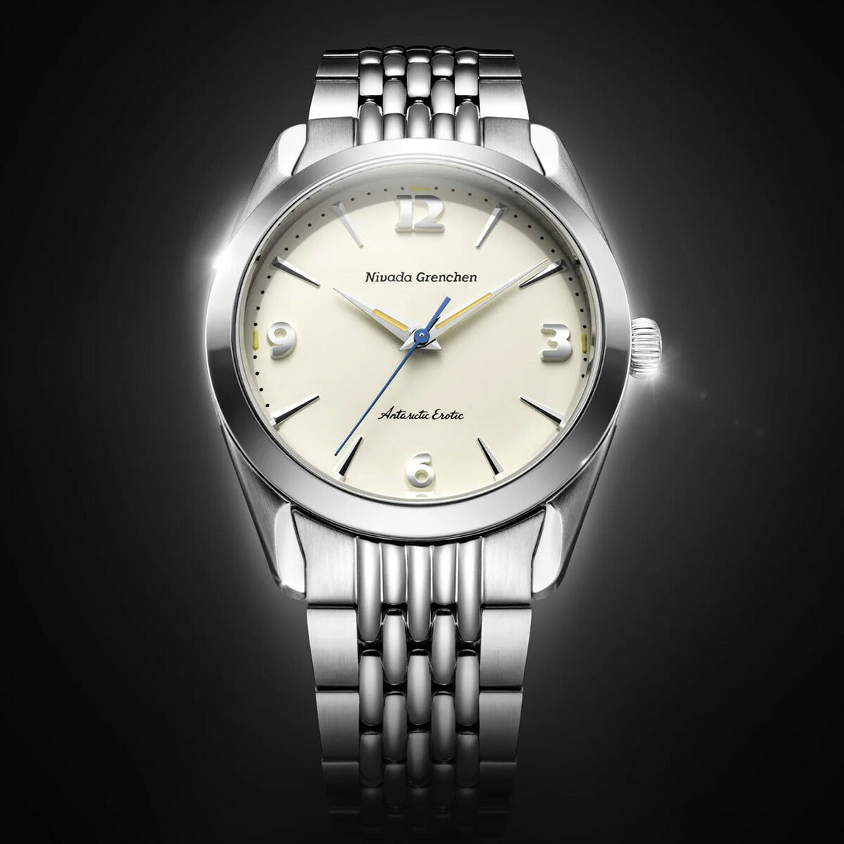 ニバダ グレンヒェン NIVADA GRENCHEN ANTARCTIC EROTIC COLLECTION EGGSHELL 腕時計 メンズ 手巻き 320691M04【60回分割手数料無料！】