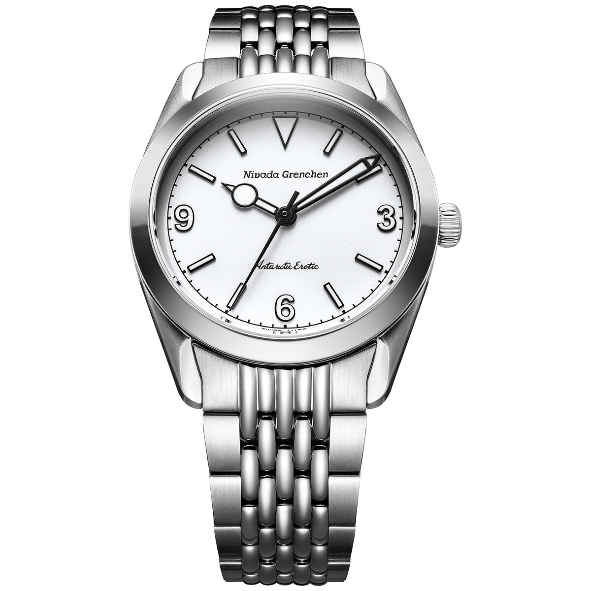 ニバダ グレンヒェン NIVADA GRENCHEN ANTARCTIC EROTIC COLLECTION WHITE 腕時計 メンズ 手巻き 320692M04【60回分割手数料無料！】