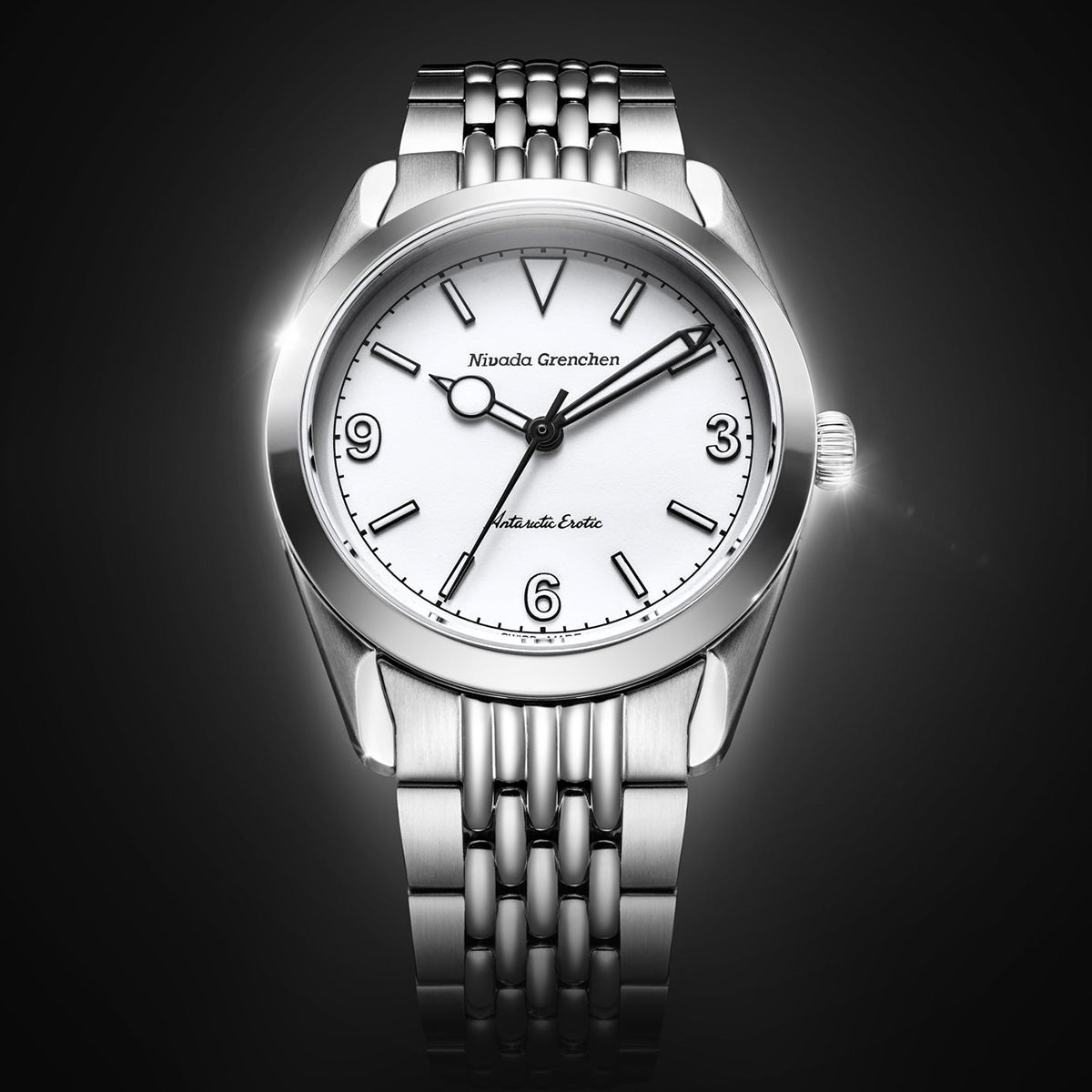 ニバダ グレンヒェン NIVADA GRENCHEN ANTARCTIC EROTIC COLLECTION WHITE 腕時計 メンズ 手巻き 320692M04【60回分割手数料無料！】
